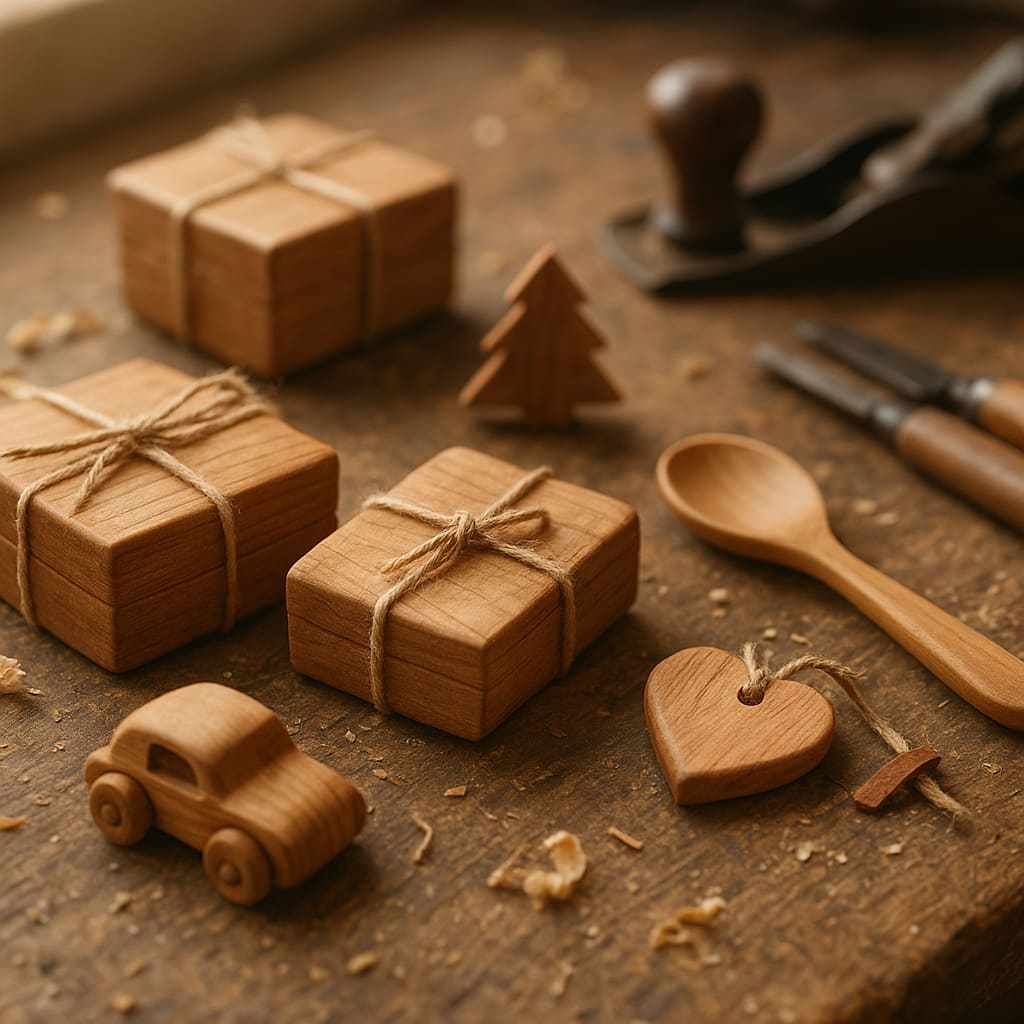 Handgefertigte Holzgeschenke